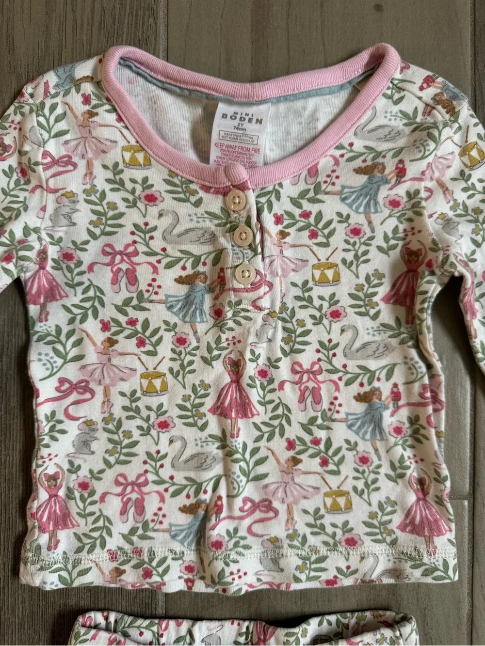Mini Boden Girls Nutcracker Pajama Set